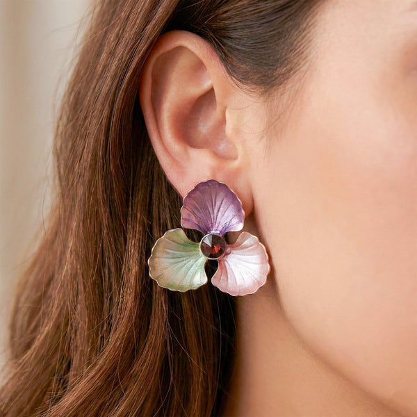 Bloom Spark Crystal Earrings
