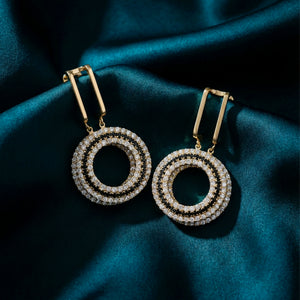 Midnight Spark Jhumka Earrings