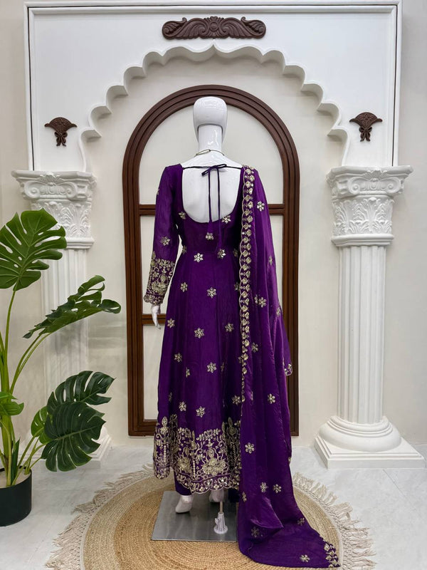 Ruhani Purple Anarkali