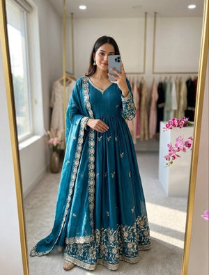Midnight Sapphire Gown