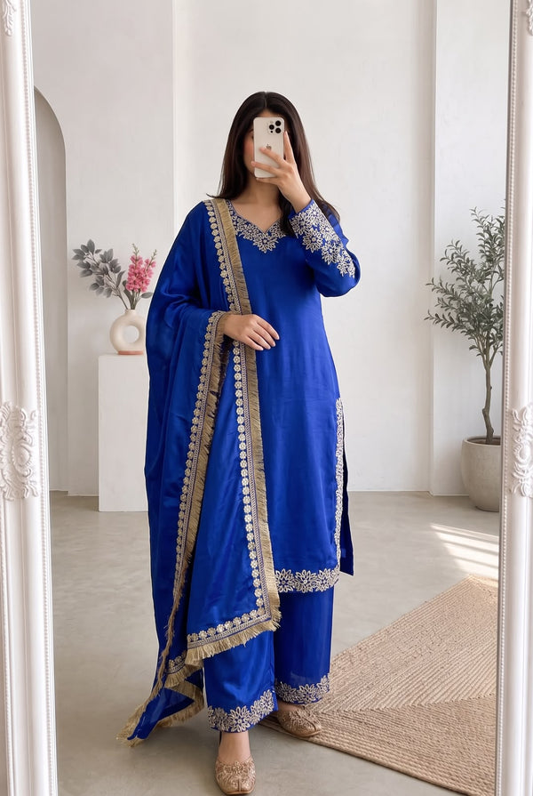Luxury Embroidered Pakistani Suit Set