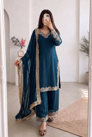 Luxury Embroidered Pakistani Suit Set