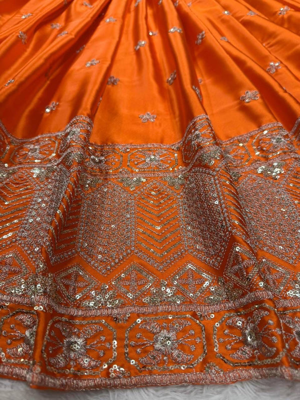 Sunset Orange Lehenga Set