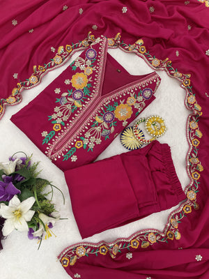 Rose Wine Designers kurta Pent Set.