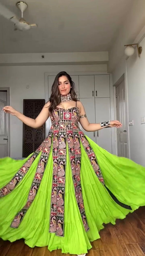 Peacock Queen Flared Gown